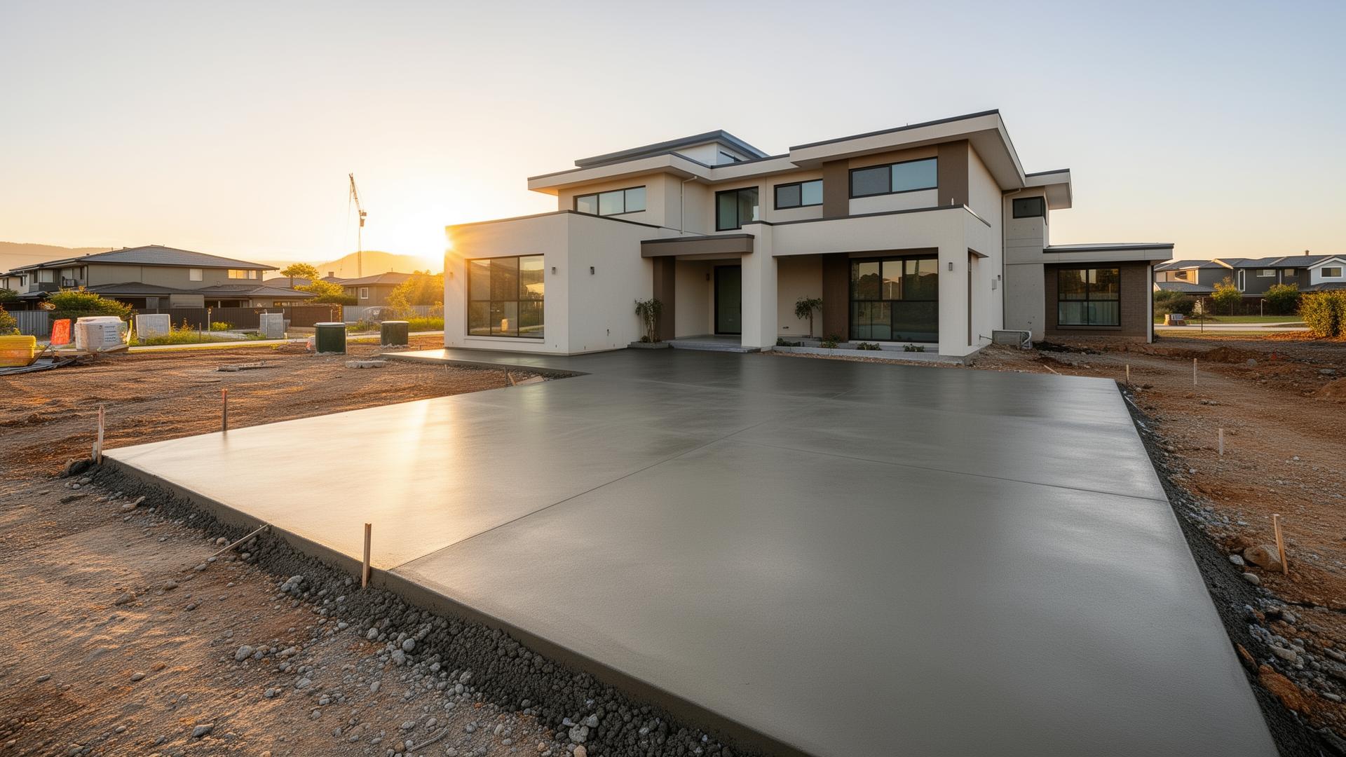 Professional concrete driveway installation